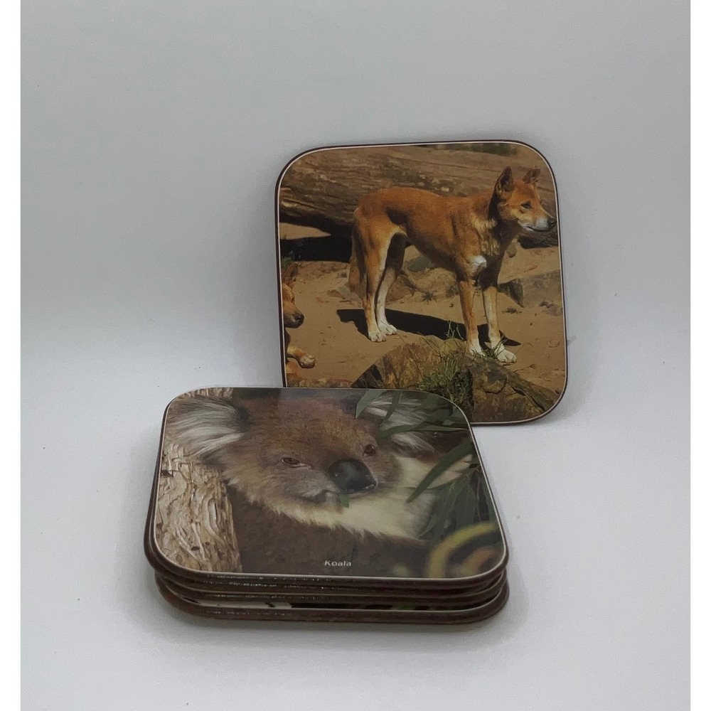 The Casa Collection Artistic Impressions of Australia Native Animals Coasters
